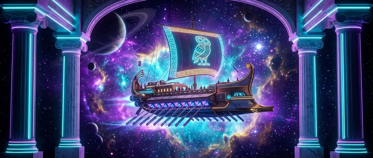 Argo-X spaceship in a nebula